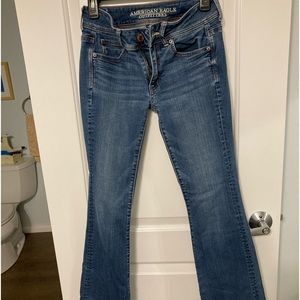 American Eagle super stretch “kick boot jeans. Size 2 Great shape